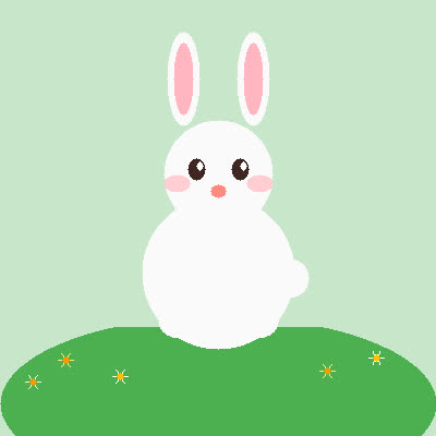 A cute fluffy bunny